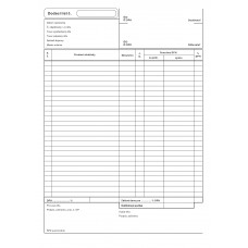 Dodací list A5 s DPH, 80g